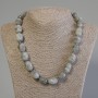 Necklace of Labradorite natural stone, faceted rondelle, diameter 14-18×12-15mm, length 50cm +/- with clasp