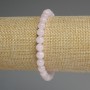 Bracelet Madagascar Pink Quartz smooth bead, diameter 6mm+-, length 18mm+- stretch