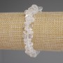 Bracelet Mountain Crystal Faceted, diameter 10-14×3-7mm +-, length 18cm +-, stretch