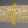 Bracelet Citrine Multisided, 7x7 mm stones, stretchy 18 cm length