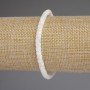 Mother-of-P Pearl Rondelle Bracelet, diameter 5x4mm, stretch length 18 cm