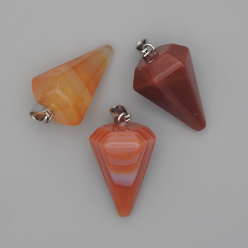 Pendant "Pendulum" Carnelian 28x20x14mm+
