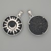Pendant Lava in a Setting "Sun", diameter 27mm+