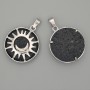 Pendant Lava in a Setting "Sun", diameter 27mm+