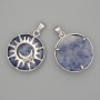 Sodalite Pendant in Sun Setting, 27mm+ Diameter