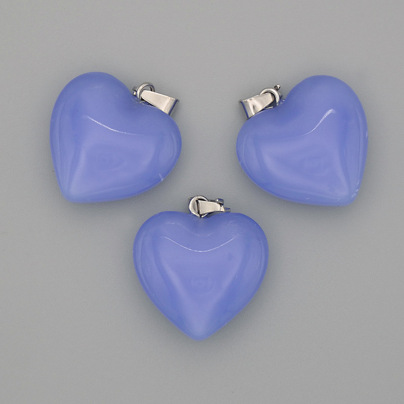 Heart Pendant Aquamarine 20x20x25 mm+