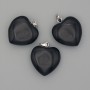 Heart Agate Pendant 20x20x25mm+