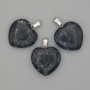 Pendant Heart Agate 20x20x25mm+