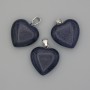 Heart Pendant Aventurine Night of Cairo 20x20x25mm+