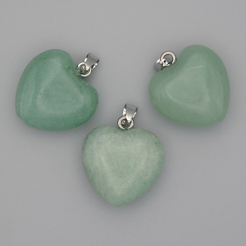 Heart Jade Pendant 20x20x25mm