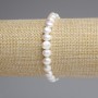 Bracelet Freshwater Pearls 7-7.5×6-6.5 mm, 5 mm ±, length 18 cm ± on stretch