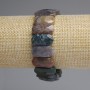 Bracelet Jasper Beaded Round-cut Jasper Links, diameter 20x10mm±, length 18cm±, stretch