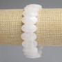 Bracelet Mountain Crystal Faceted Rounded Link, diameter 20x10, 5mm±, length 18cm±, stretch