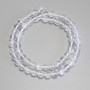 Rock Crystal Beads - Smooth Round Bead, 6.5 mm ± on Thread, 37 cm ±