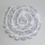 Mountain Crystal Beads Smooth Round Bead 12 mm ± on Thread, Length 38 cm+