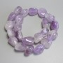 Amethyst Faceted Beads on Thread, 19-21×12-19 mm ± diameter, on a thread, 40 cm+ length