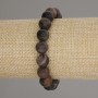 Agate Bead Bracelet Smooth Ball, 10mm diameter ±, 18cm length ±, stretch