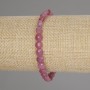 Tourmaline Beaded Coin Bracelet, 6mm diameter, 18 cm length, stretch