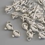 Pendant Charm “Glasses” in Silver Metal Color, diameter 23x9mm± packaging 15 pcs