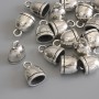 End cap color of metal: silver, diameter 13×9 mm ± packaging 17 pcs