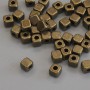 Bead findings insert color metal bronze, diameter 4x4 mm ± hole, diameter 2 mm ± packaged 42 pcs