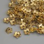Cap for Bead End Cap in Gold Tone, 7.5×1 mm, hole 1.7 mm ±, packaged 20 g (~87 pcs)