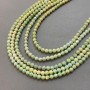 Czech Crystal Beads multicolor with gasoline/gas flame finish on thread faceted ball, diameter 6mm + -, length 38cm +