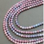 Beads Czech Crystal Multicolor faceted rounds on thread, 6mm diameter +-, length 38cm +