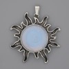 Pendant Sun Moonstone 39mm+-, length 46mm+-
