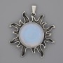 Pendant Sun Moonstone 39mm+-, length 46mm+-