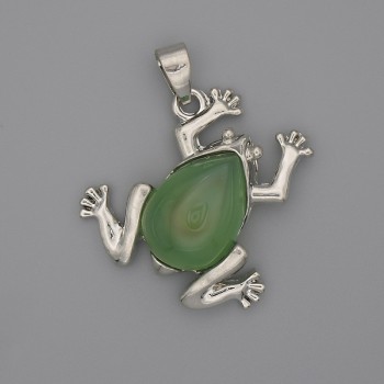 Frog Jasper Pendant 29x28mm±, length 37mm±