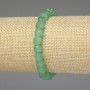 Jade Bead Bracelet, faceted cube 7×7mm, length 18 cm, stretch