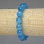 Bracelet Azure Cat's Eye Smooth Bead 2mm+-, length 18cm+- stretch