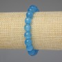 Bracelet Azure Cat's Eye Smooth Bead 10mm+-, length 18cm+-, stretch