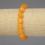 Bracelet Yellow Tiger's Eye Smooth Bead 10mm+-, length 18cm+- stretch