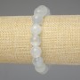 Bracelet Gray Cat's Eye Smooth Round 11mm±, 18cm± Stretch
