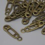 Pendant Charm Clip Color Bronze, diameter 23×7 mm± hole in ear 2.2 mm± packaging 22 pcs