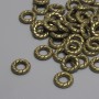 Bronze Bead Insertion (Bead Inlay) 7.5×2 mm, hole 3.7 mm, packaged 44 pcs