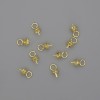 Pin stem with cap dmm, length 4×7, 5mm+- gold-tone metal 1pc