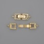 Clasp Findings, diameter 22x7 mm ± gold color of metal