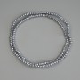 Hematite Beads Silver Color Faceted Rondelle 3x2mm+- on thread, length about 40cm+