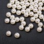 "Pearl-like" Acrylic Beads White, 12mm Diameter, 0.5kg ± 1000 pcs