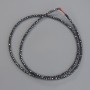 Hematite Beads Faceted Round 2mm+ on String, Length 38cm+