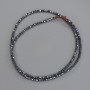 Hematite Beads Faceted 2mm on Thread, 42cm+ Length