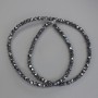 Hematite Beads Multifaceted 4x3.5mm on String, 40cm length