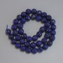 Lapis Lazuli Beads, faceted round 8mm, on thread, 36cm length