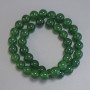 Chrysoprase Beads, smooth round, 10mm diameter, 38cm length, on thread
