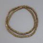 Hematite Beads Gold-Colored Faceted Rondelle 4x2mm± on thread, length 38cm+