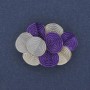 Brooch Pendant Accent 36x26mm+- color enamel golden metal