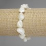 Mother-of-P pearl Faceted Bracelet, diameter 12-13, 5×10-11mm ±, length 18cm stretch